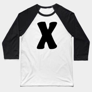 Letter X Baseball T-Shirt